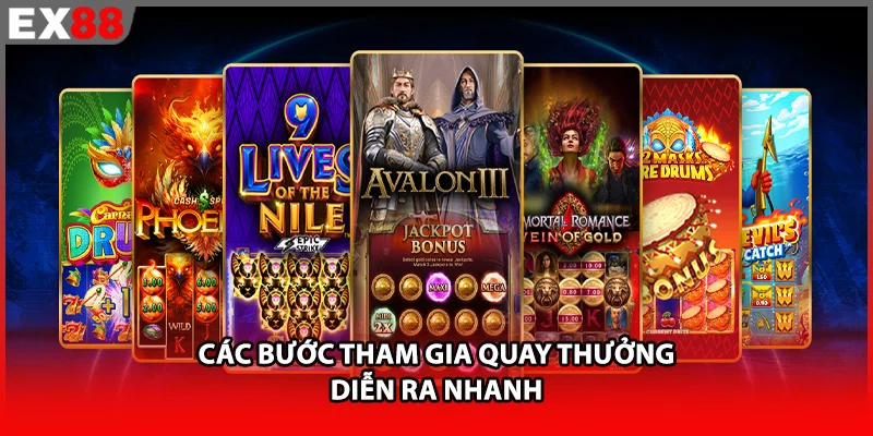 Các bước tham gia quay thưởng diễn ra nhanh